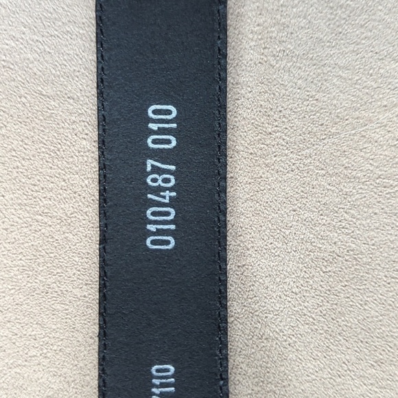 - Black Genuine Italian Leather Made In Italy 010487 010 Size 44/110 - Picture 7 of 8